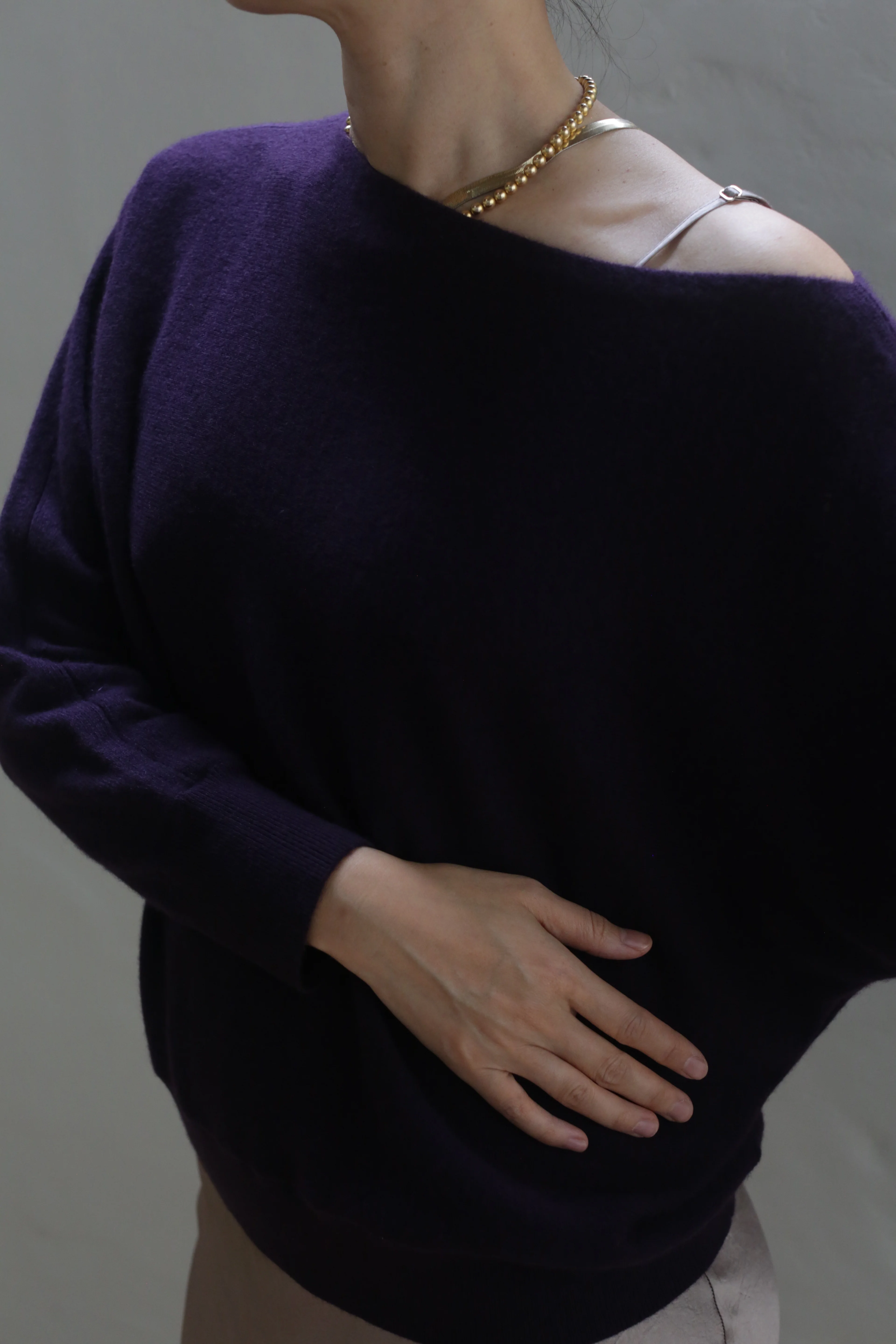 Ballerina's Cashmere Sweater | Aubergine - Image 4