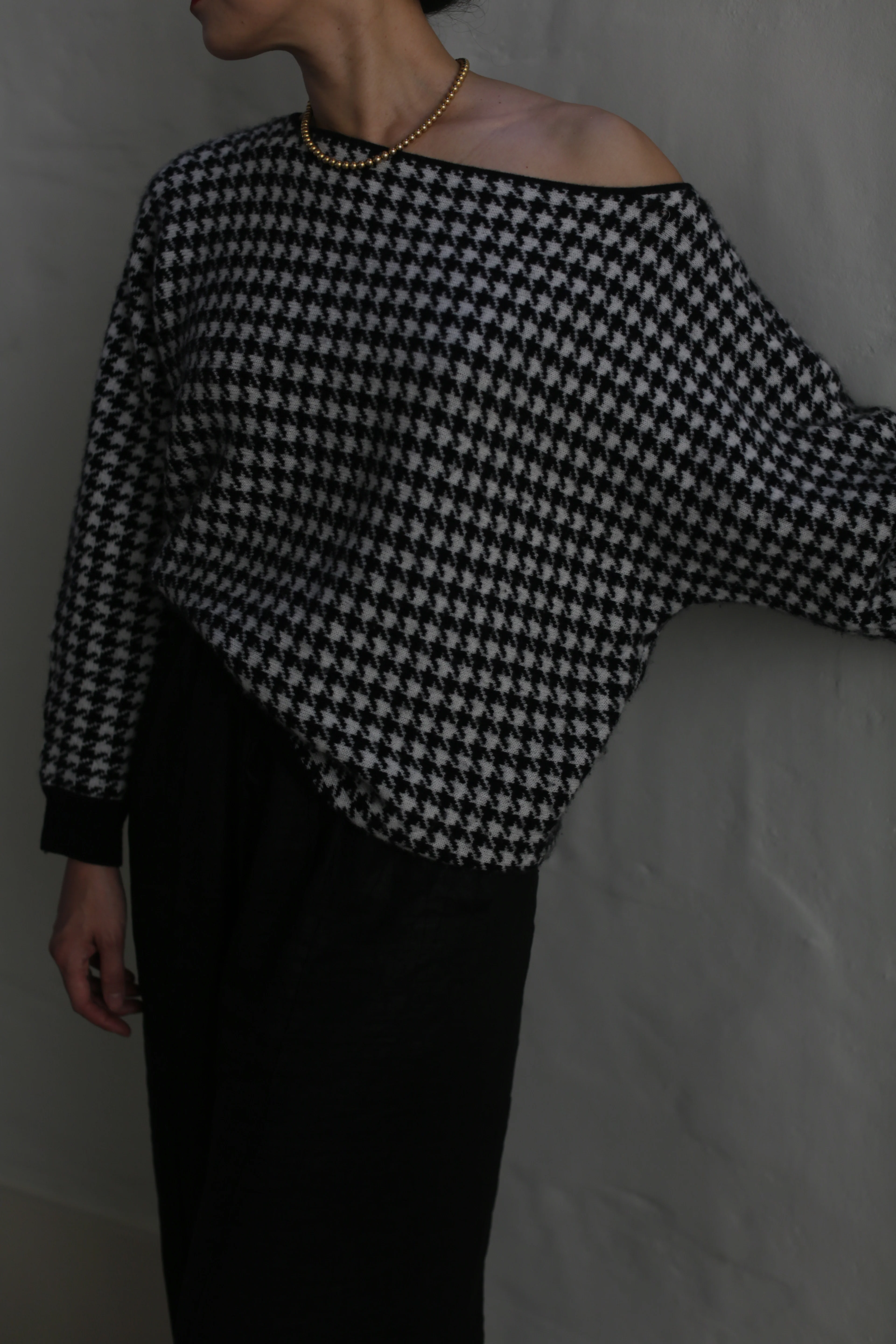 Ballerina's Cashmere Sweater | Houndstooth Jacquard - Image 5