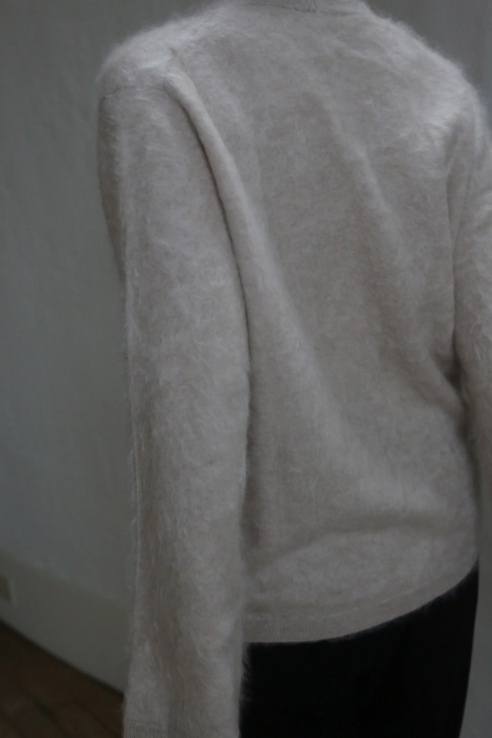 Brushed Cashmere Cardigan | Sandstone - Image 3