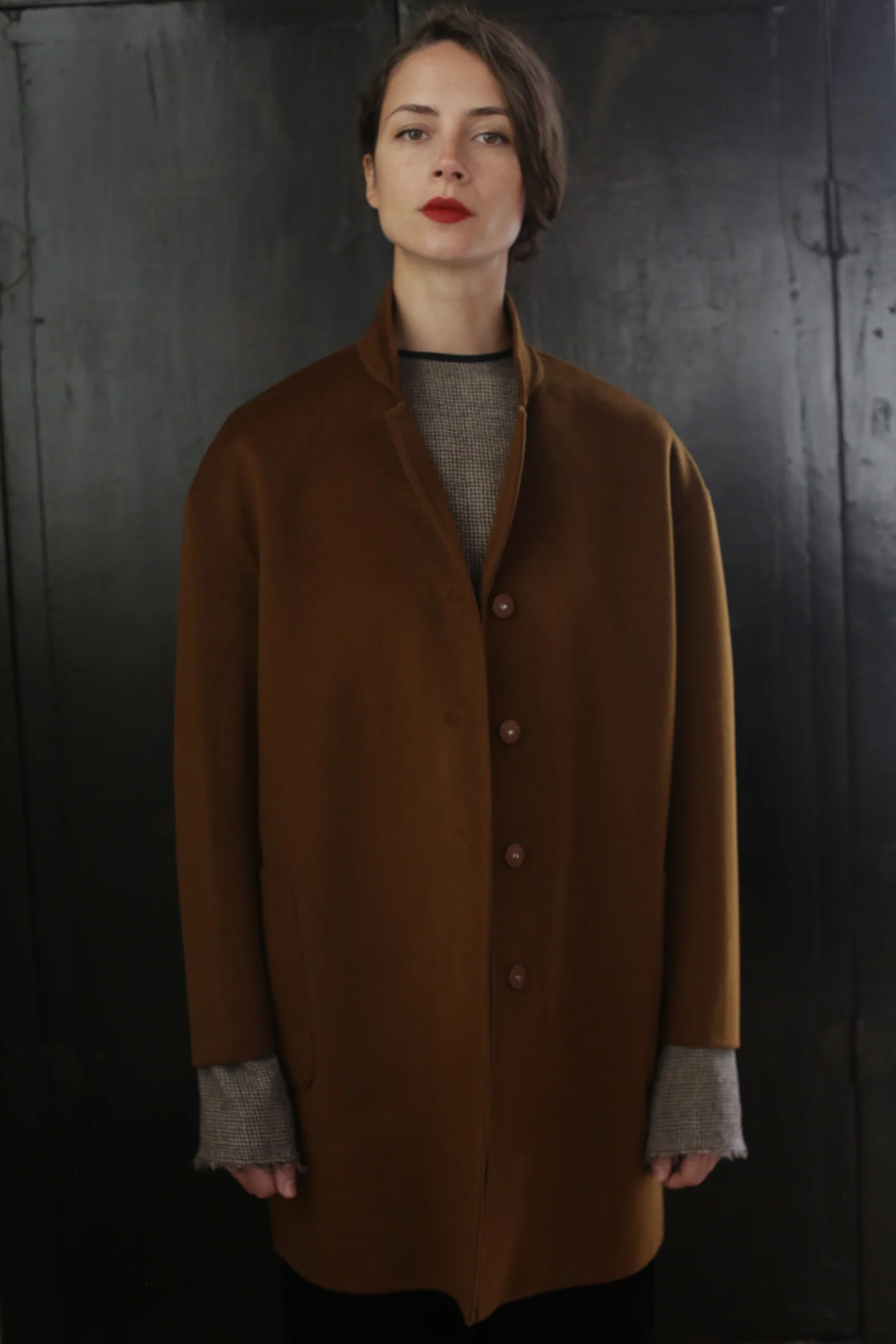 Bamford Double-face Cashmere | Tobacco - Image 3