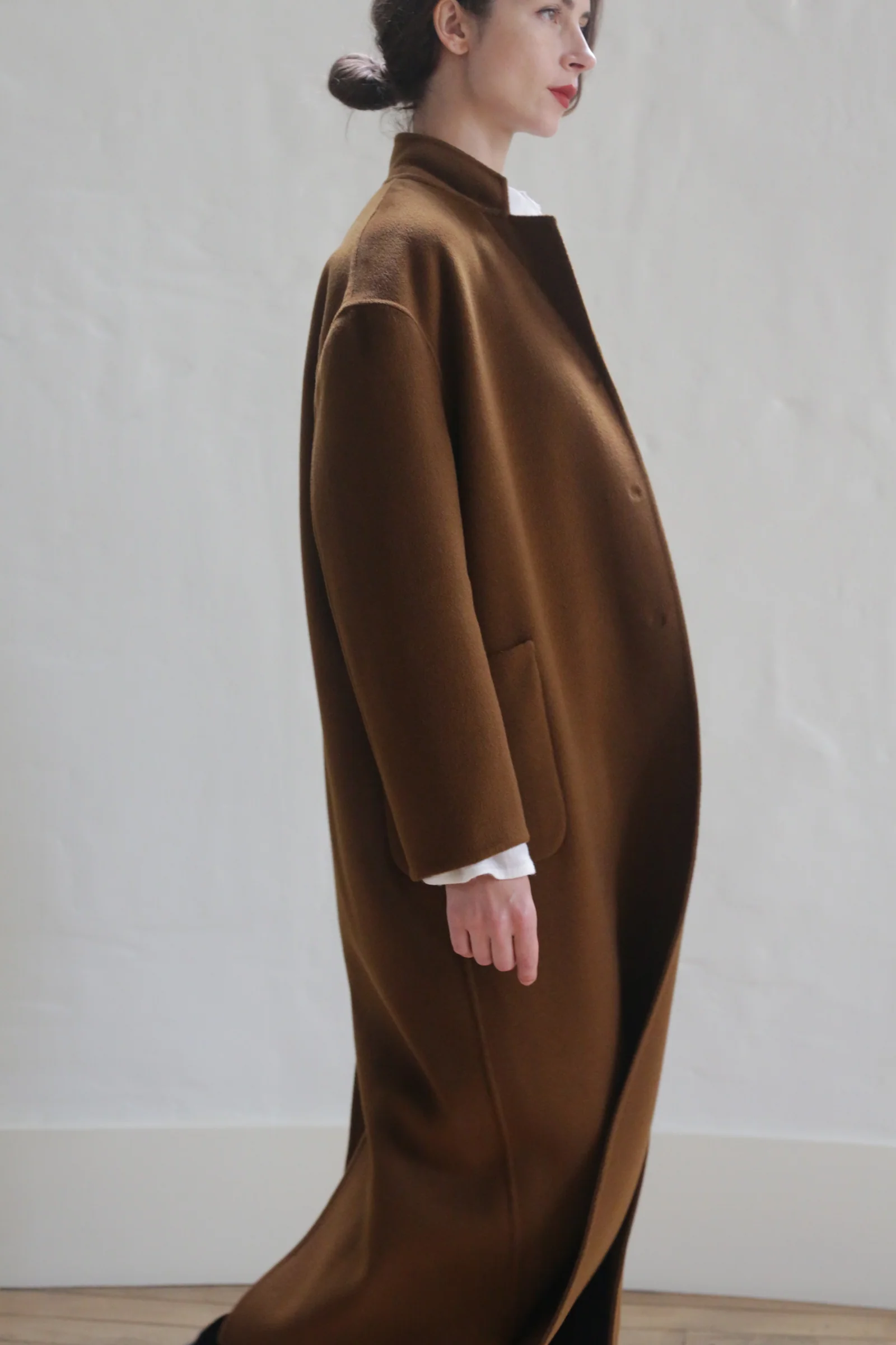 Bamford Long Double-face Cashmere | Tobacco - Image 5
