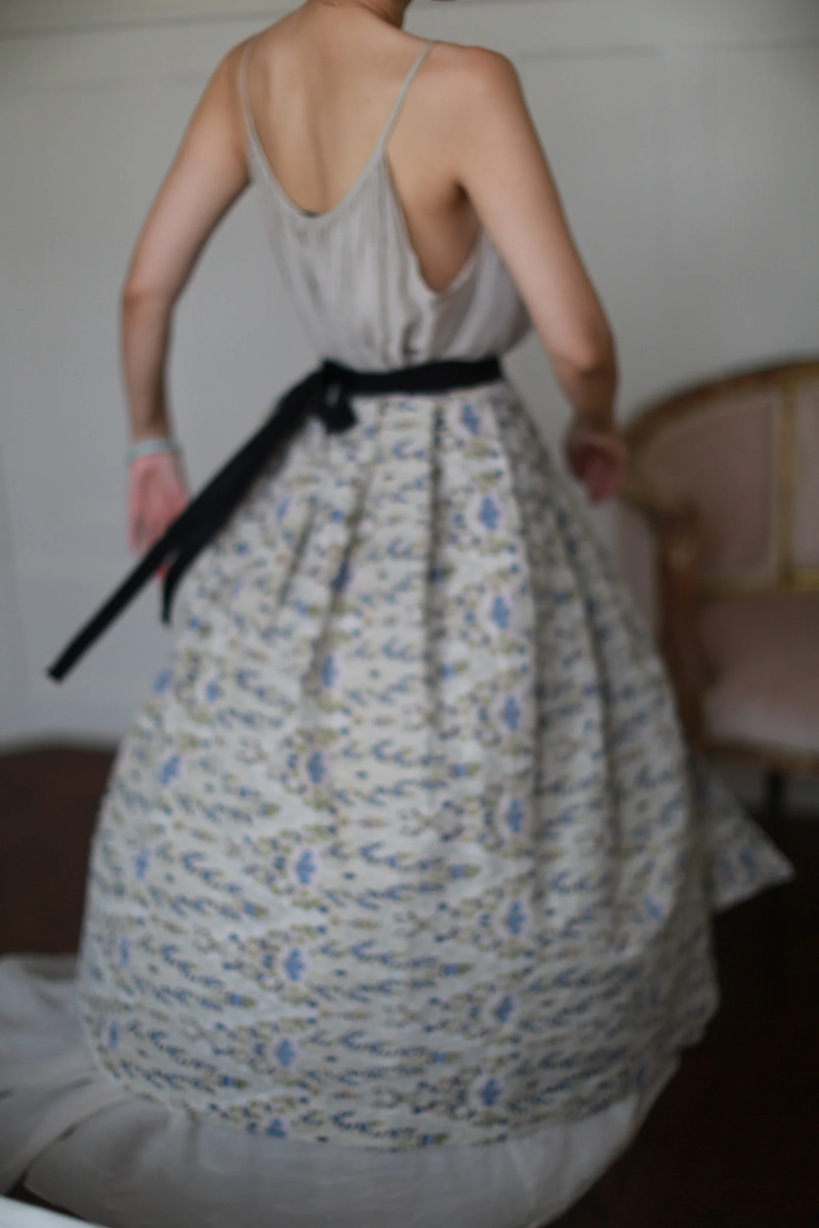Lina Lapis Pleated Wrap Skirt - Image 3