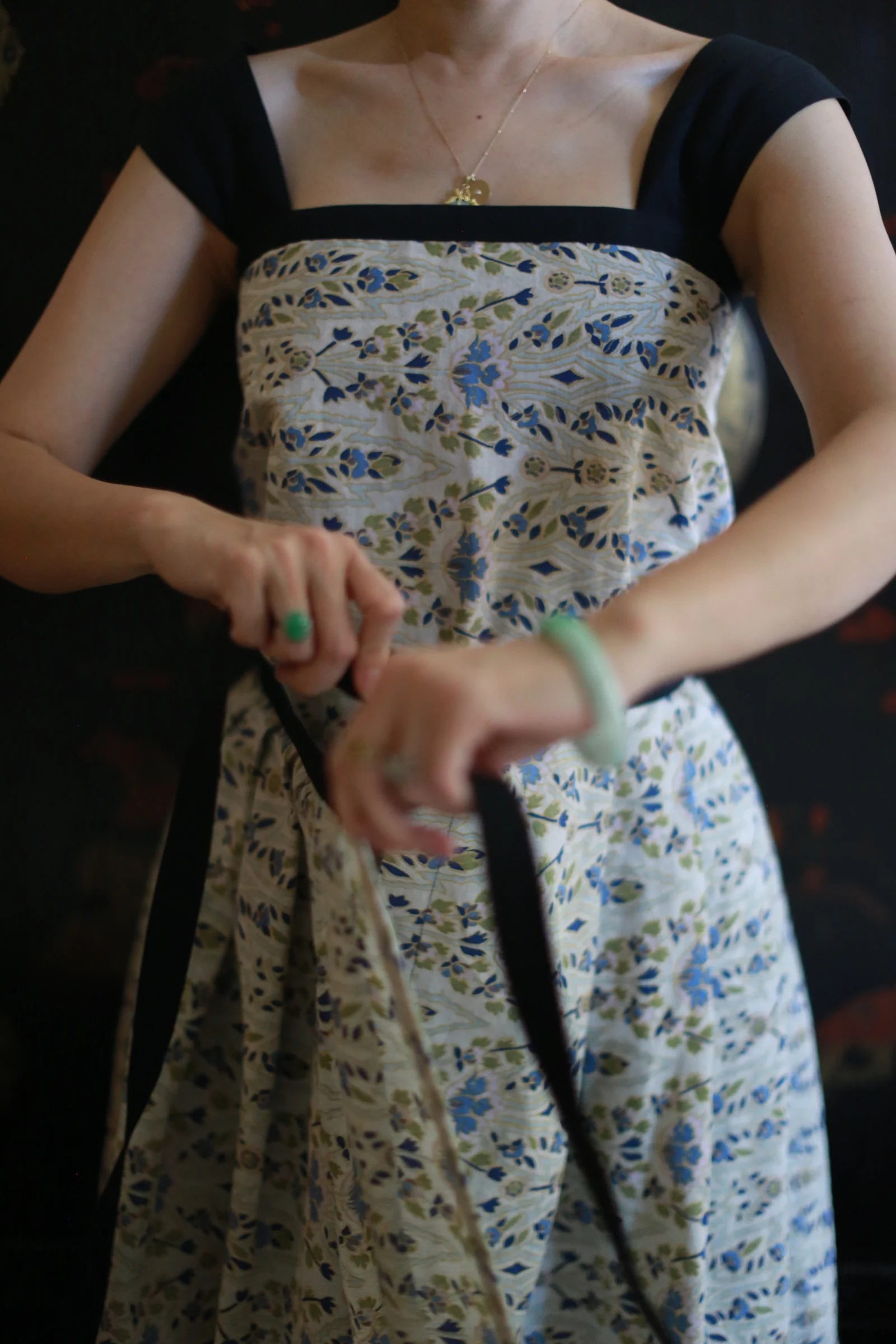 Lina Lapis Pleated Wrap Skirt - Image 4