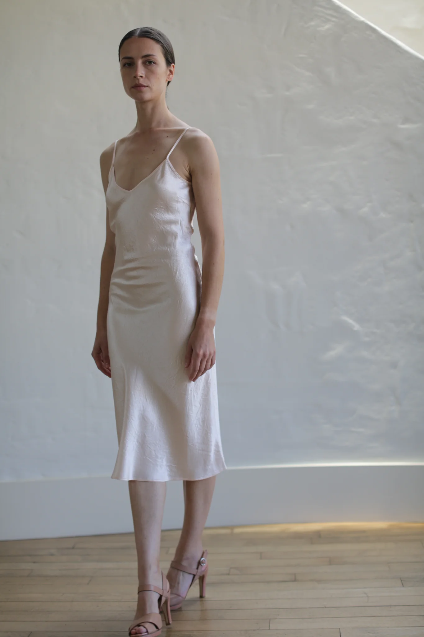 Liquid Slip Dress | Champagne - Image 3