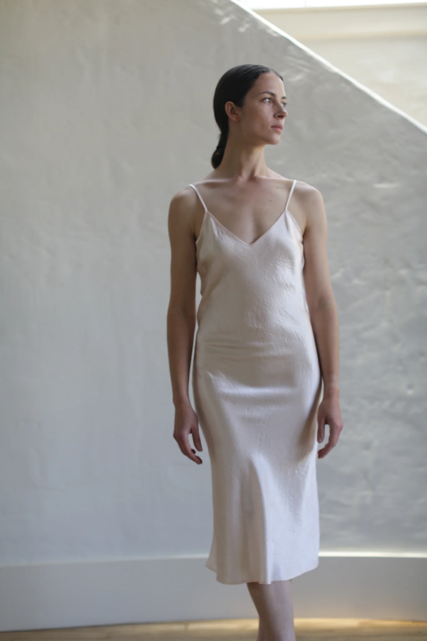 Liquid Slip Dress | Champagne - Image 5