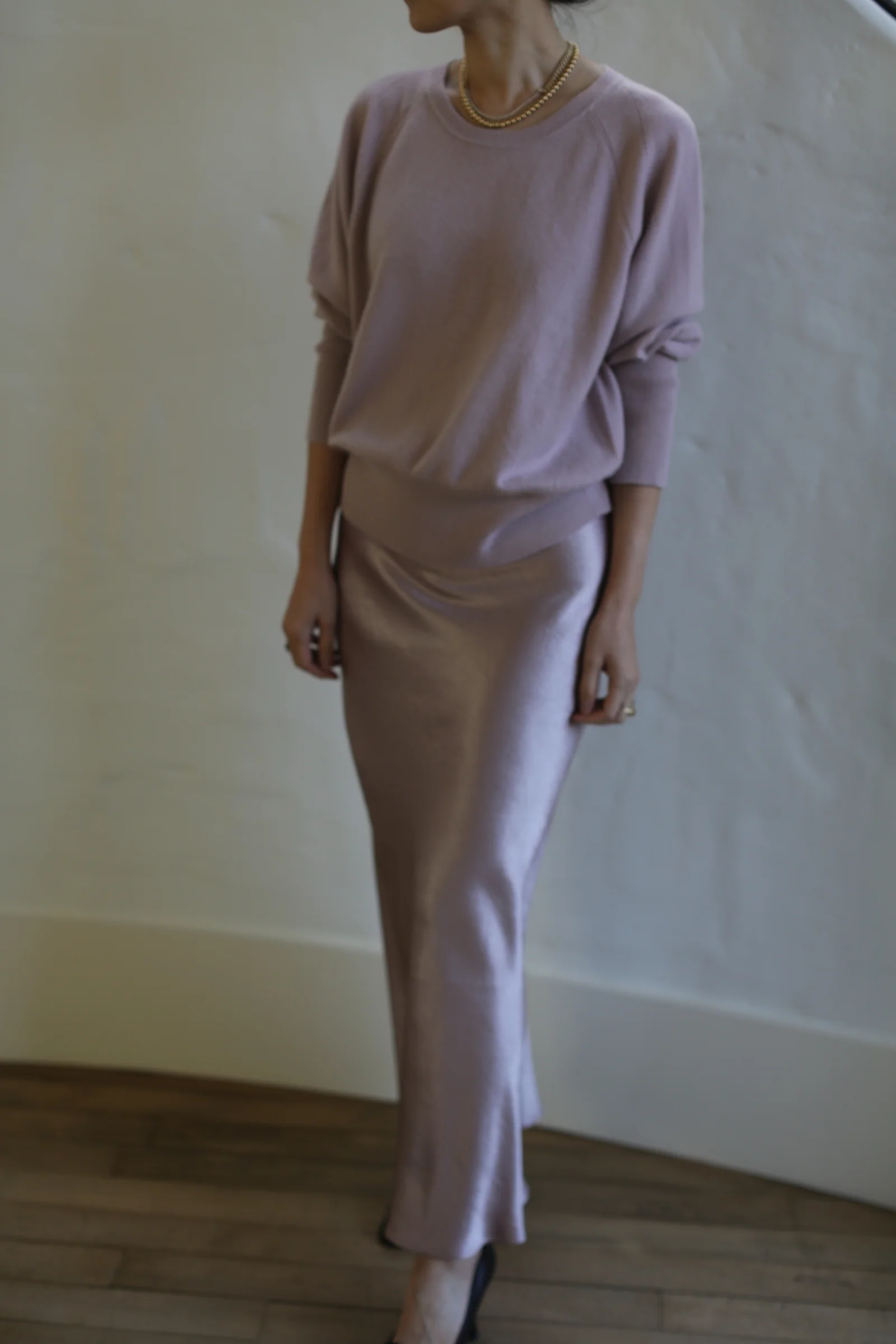 Liquid Slip Dress Long | Peony - Image 3