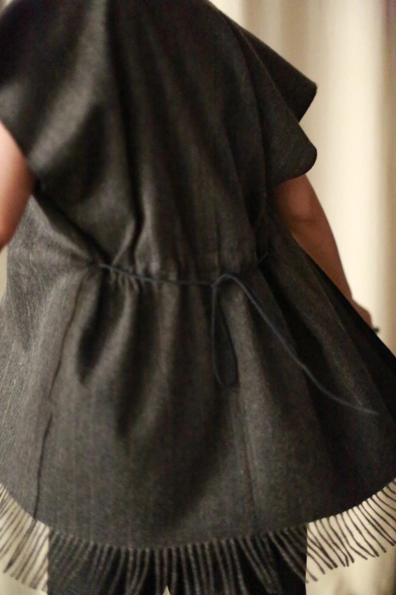 Men's Scarf Vest | Charcoal - Image 9