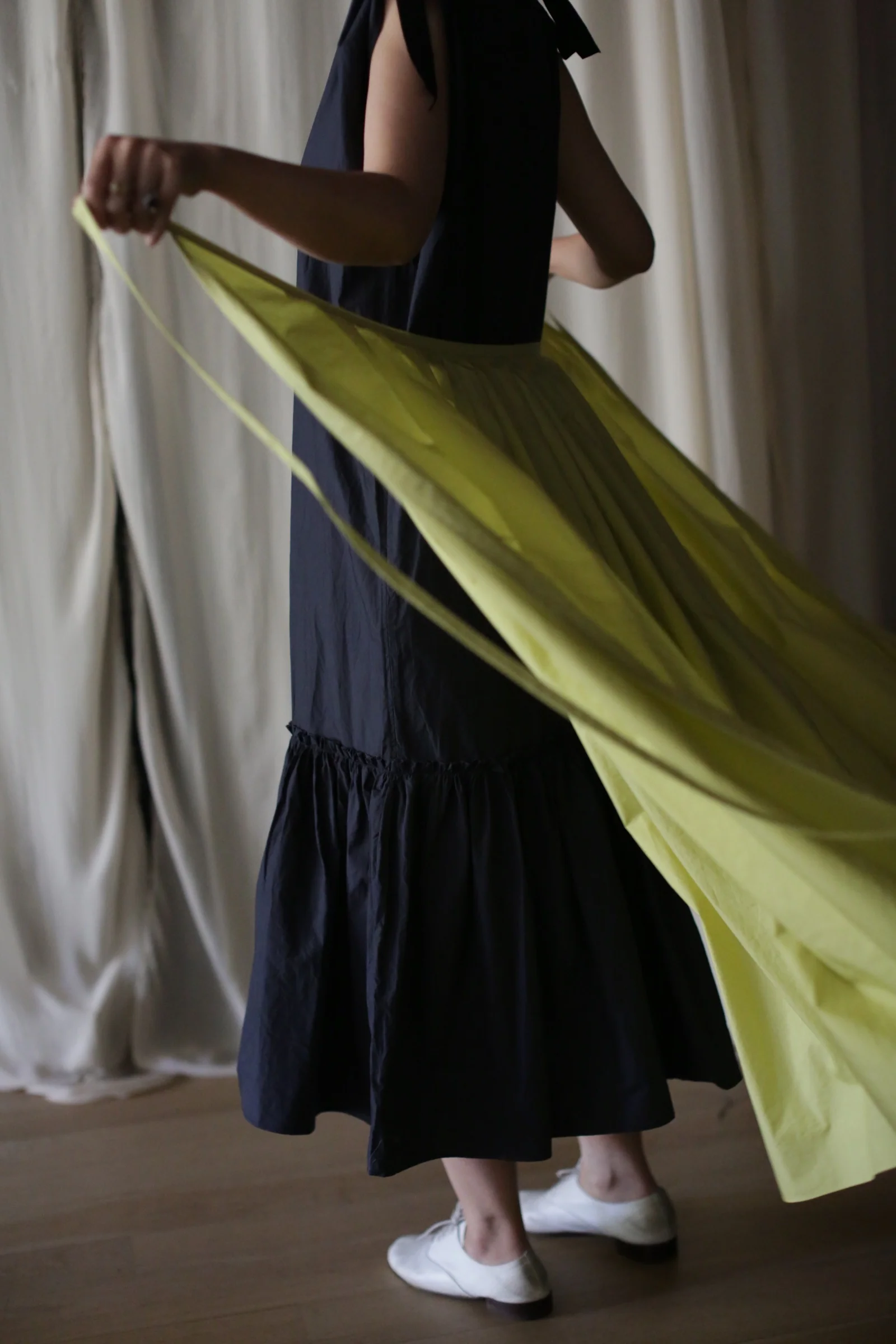 Typewriter Wrap Skirt | Citrine - Image 4