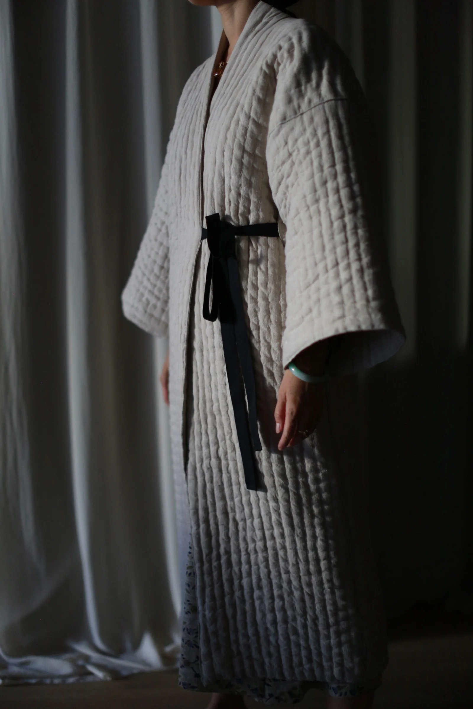 Vivada Quilted Kimono Coat - Image 4
