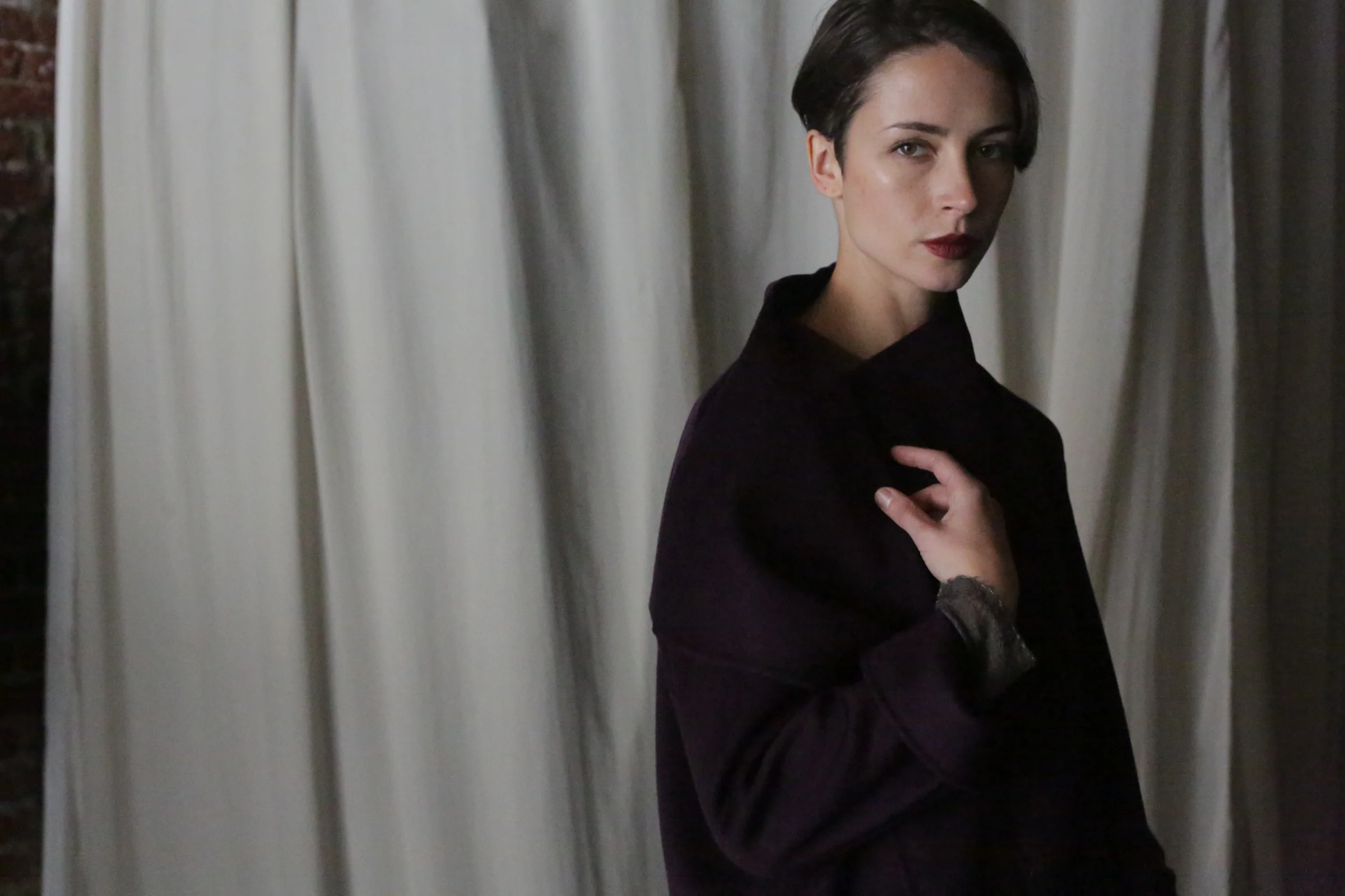 Winston Long Double-face | Aubergine - Image 7